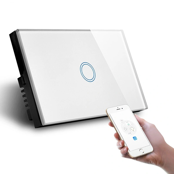 Interruptor sem fio remoto Wi-Fi de toque de vidro